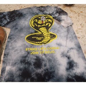 BioWorld Cobra Kai Tie Dyed Graphic Tee XL Mult-Color Graphic